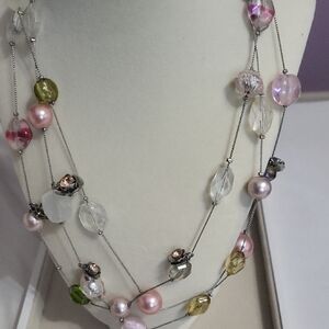 Elegant Multi-Color Beaded Necklace
